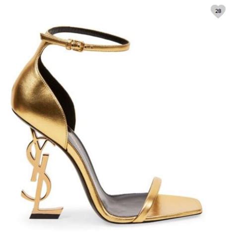 ysl shoes gold